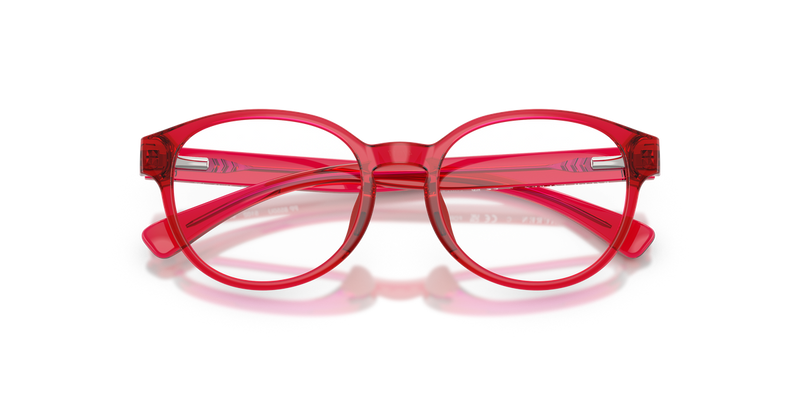 Polo Prep 0PP8550U in Shiny Transparent Red - Side View