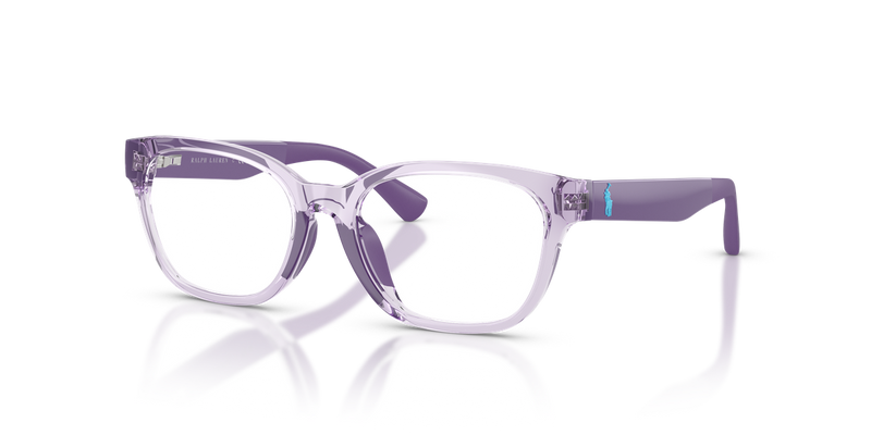 Polo Prep 0PP8553U in Shiny Transparent Violet - Front View