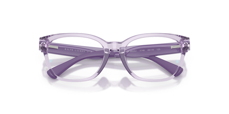 Polo Prep 0PP8553U in Shiny Transparent Violet - Side View