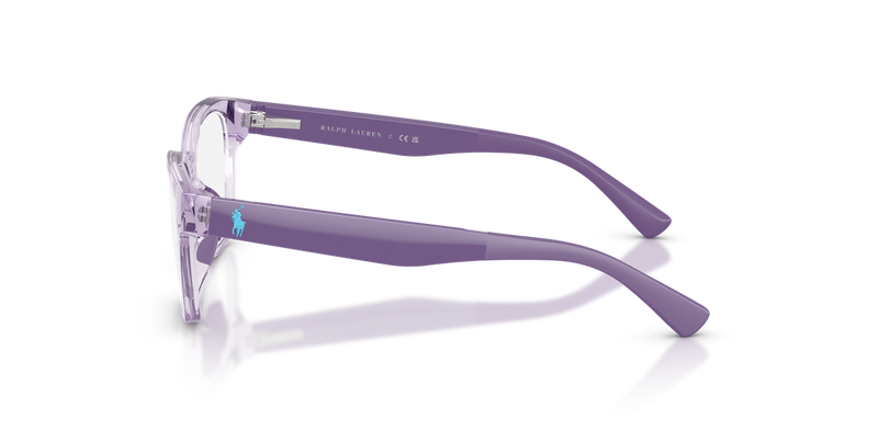 Polo Prep 0PP8553U in Shiny Transparent Violet - Back View
