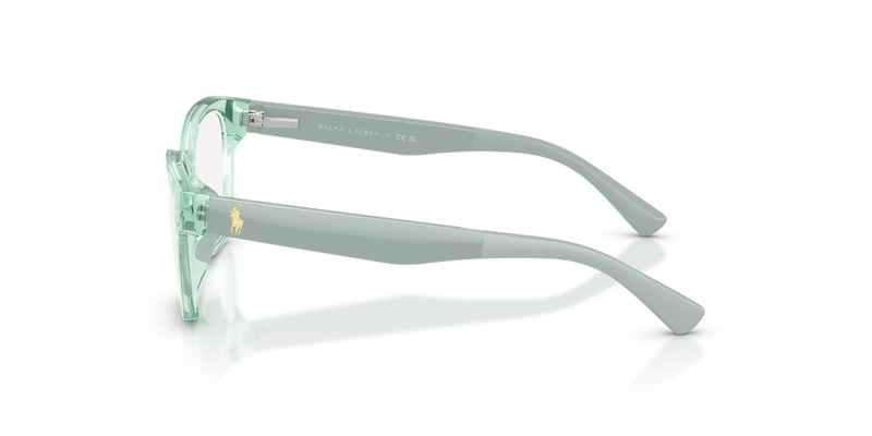 Polo Prep 0PP8553U in Shiny Transparent Light Green - Alternate View