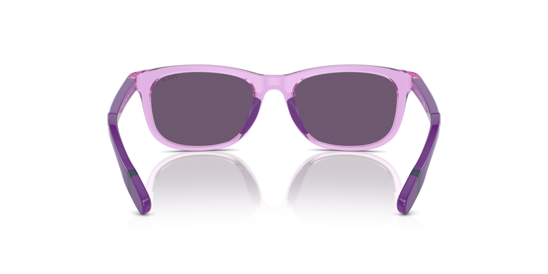 Polo Prep 0PP9507U in Shiny Transparent Lilac - Temple Detail