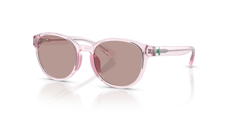 Polo Prep 0PP9509U in Shiny Transparent Pink - Front View