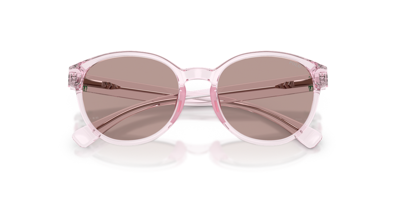 Polo Prep 0PP9509U in Shiny Transparent Pink - Side View