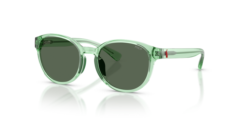 Polo Prep 0PP9509U in Shiny Transparent Light Green - Alternate View