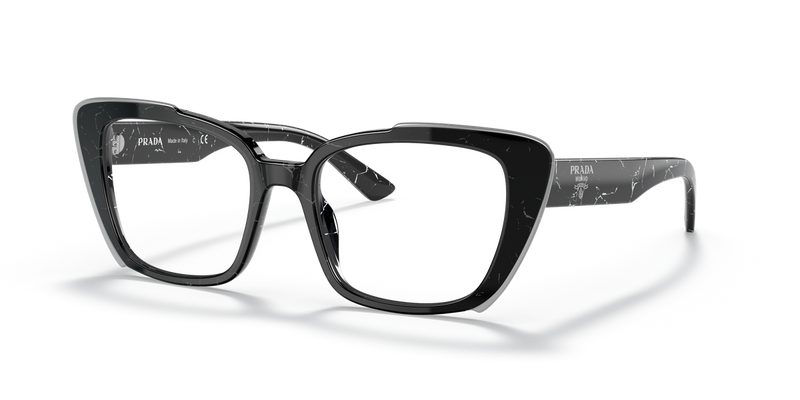 Prada PR 01YV in Havana Black/White / Demo Lens (09V1O1) - Alternate View