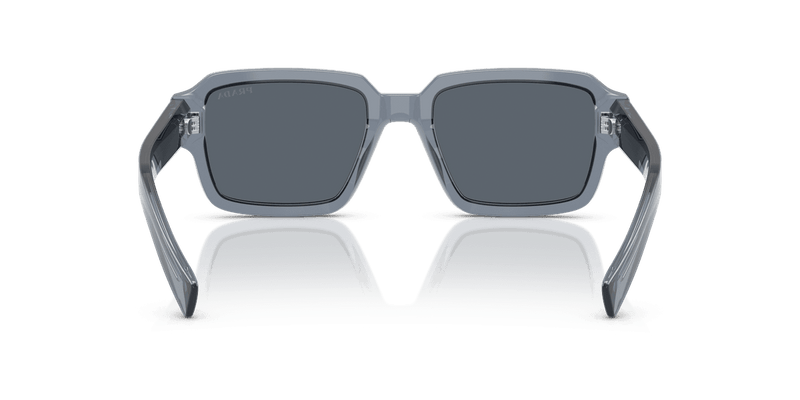 Prada PR 02ZSF in Transparent Ocean / Dark Blue (17T07T) - Back View