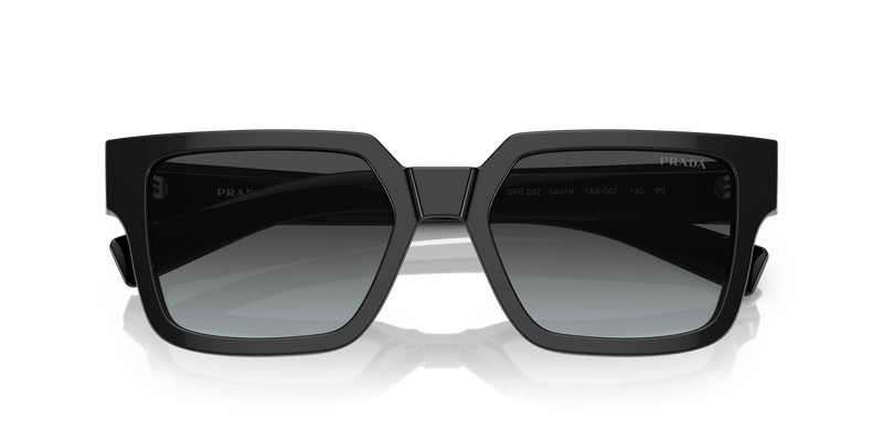Prada PR 03ZS in Black / Grey Gradient Vintage (1AB06T) - Side View