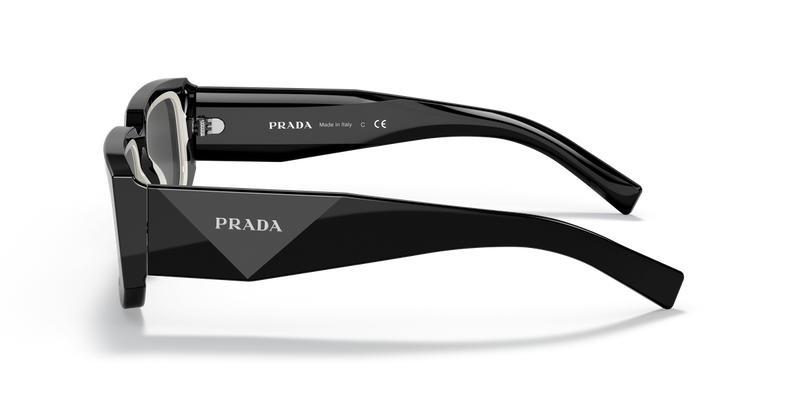 Prada PR 06YSF in Black/White / Dark Grey (09Q5S0) - Back View