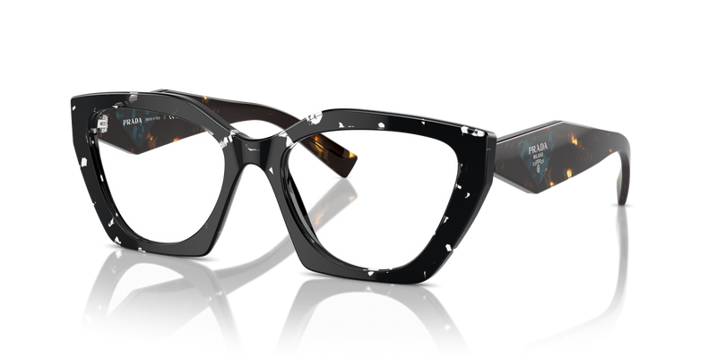 Prada PR 09YV in Black Crystal Tortoise / Demo Lens (15S1O1) - Alternate View