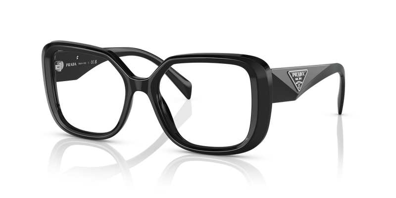Prada PR 10ZV in Black / Demo Lens (1AB1O1) - Front View