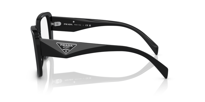 Prada PR 10ZV in Black / Demo Lens (1AB1O1) - Back View