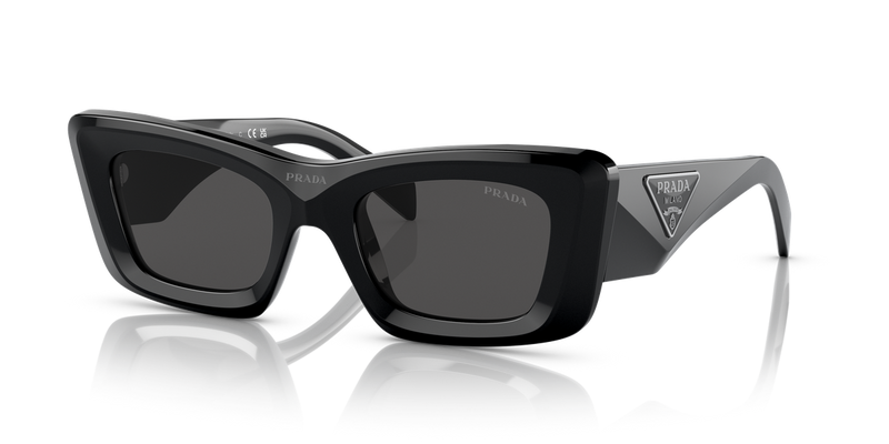 Prada PR 13ZS in Black / Dark Grey (1AB5S0) - Front View