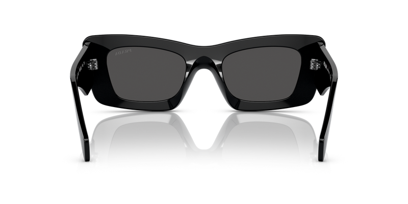 Prada PR 13ZS in Black / Dark Grey (1AB5S0) - Temple Detail