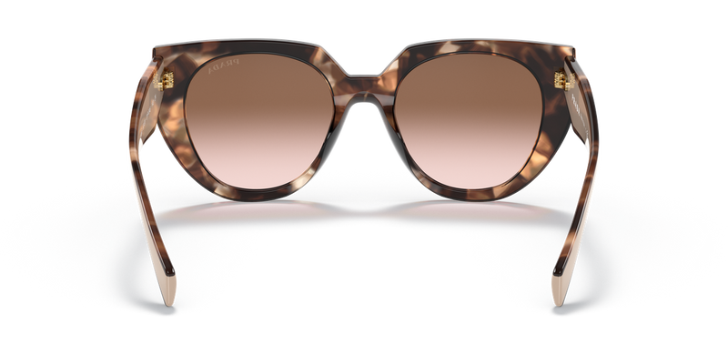 Prada PR 14WSF in Caramel Tortoise/Powder / Brown Gradient (01R0A6) - Temple Detail