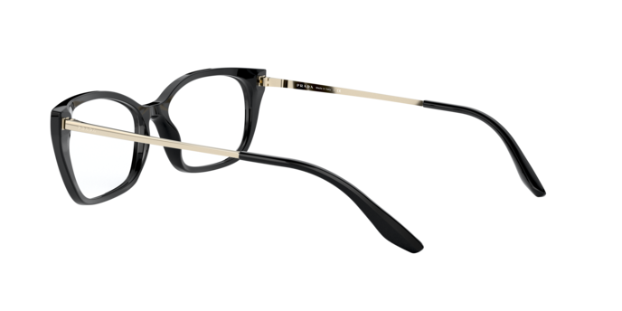 Prada PR 14XV in Black / Demo Lens (1AB1O1) - Side View