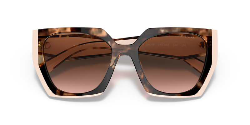 Prada PR 15WSF in Tortoise Caramel/Powder / Brown Gradient (01R0A6) - Side View