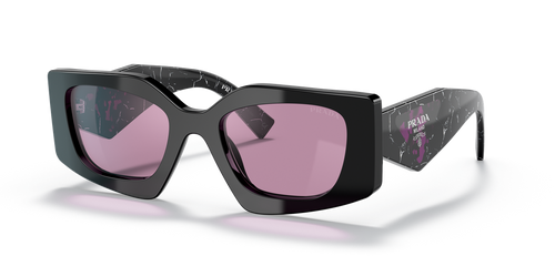 Black / Dark Violet Mirror Silver Int (1AB07Q)