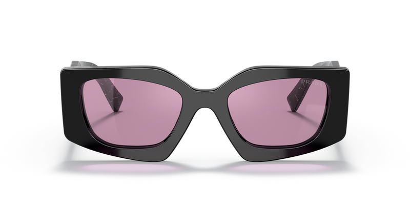 Prada PR 15YS in Black / Dark Violet Mirror Silver Int (1AB07Q) - Alternate View