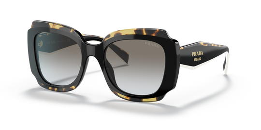 Prada PR 16YS - Black/Havana / Dark Grey (01M0A7)