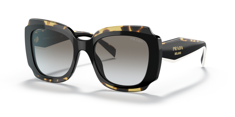 Prada PR 16YS in Black/Havana - Front View