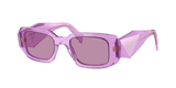 Transparent Amethyst / Dark Violet Mirror Silver Int (13R07Q)