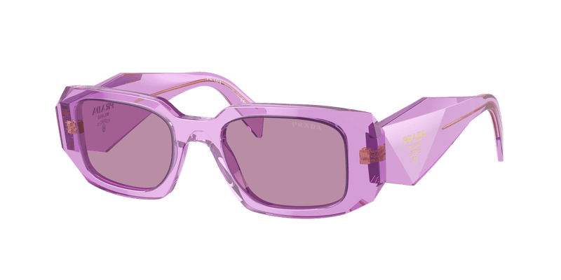 Prada PR 17WSF in Transparent Amethyst / Dark Violet Mirror Silver Int (13R07Q) - Alternate View