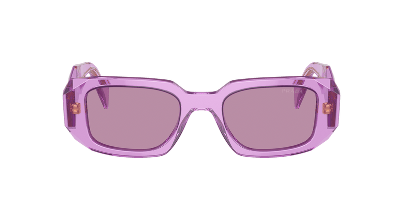 Prada PR 17WSF in Transparent Amethyst / Dark Violet Mirror Silver Int (13R07Q) - Alternate View