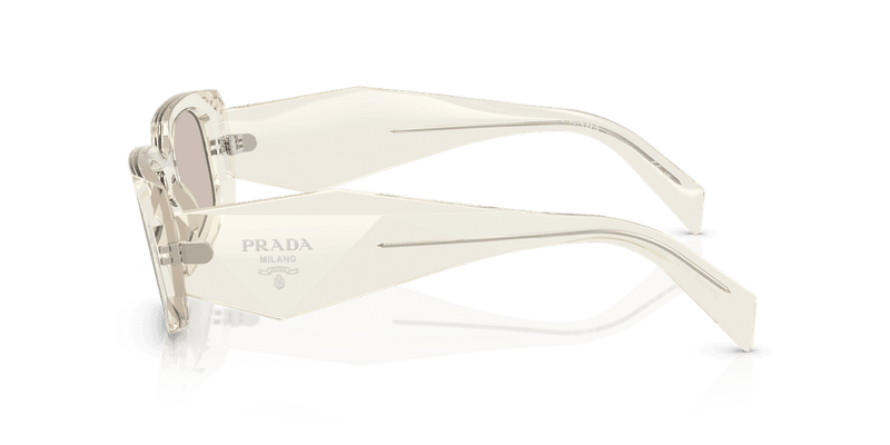 Prada PR 17WSF in Transparent Champagne / Ivory Mirror Internal Silver (19X30N) - Alternate View