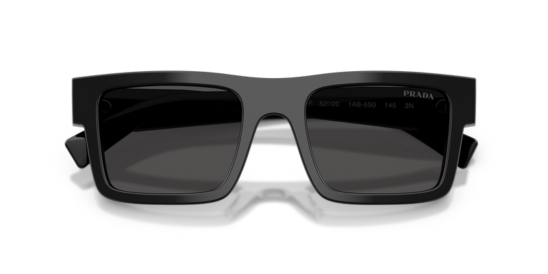 Prada PR 19WSF in Black / Dark Grey (1AB5S0) - Side View