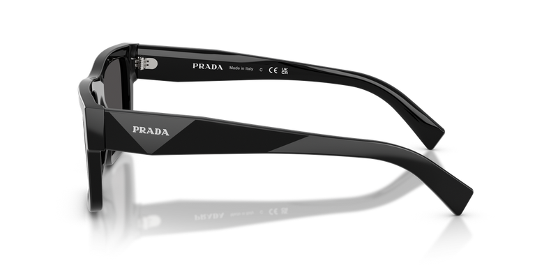 Prada PR 19WSF in Black / Dark Grey (1AB5S0) - Back View