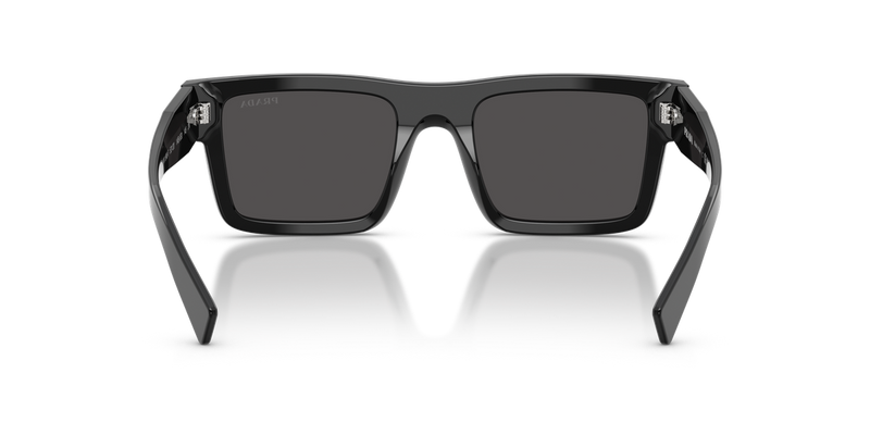 Prada PR 19WSF in Black / Dark Grey (1AB5S0) - Temple Detail