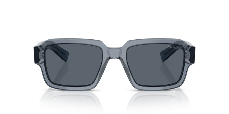 Prada PR 02ZS in Transparent Ocean / Dark Blue (17T07T) - Back View