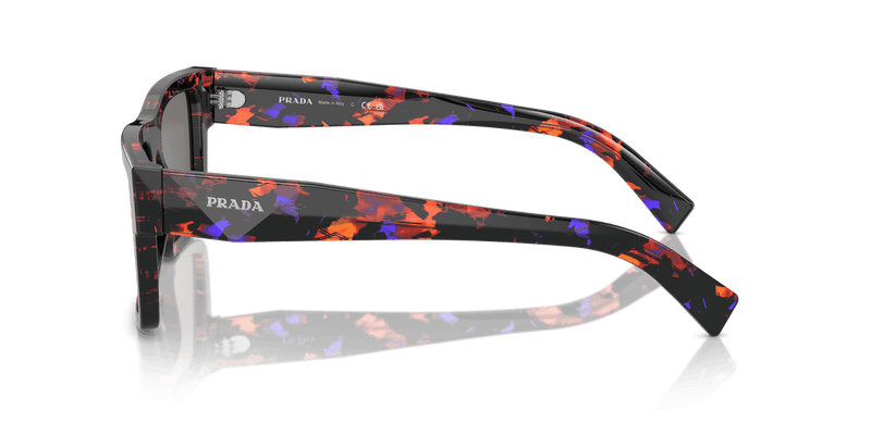 Prada PR 19WS in Abstract Orange / Dark Grey Mirror Blue/Red (06V40E) - Alternate View