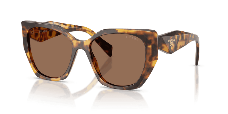 Prada PR 19ZS in Honey Tortoise / Dark Brown (14L06B) - Front View