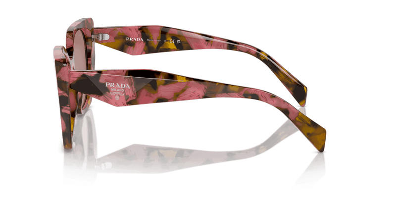 Prada PR 19ZS in Tortoise Cognac Begonia / Light Brown (18N10D) - Alternate View