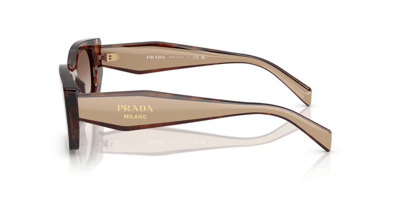 Prada PR B05S in Caramel Tortoise / Brown Gradient (00K10S) - Temple Detail