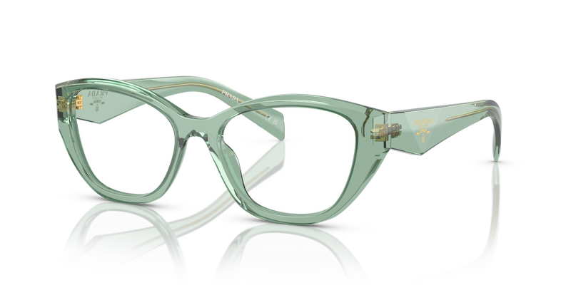 Prada PR 21ZV in Transparent Sage / Demo Lens (11R1O1) - Front View