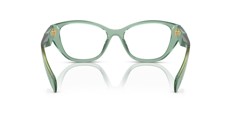 Prada PR 21ZV in Transparent Sage / Demo Lens (11R1O1) - Temple Detail