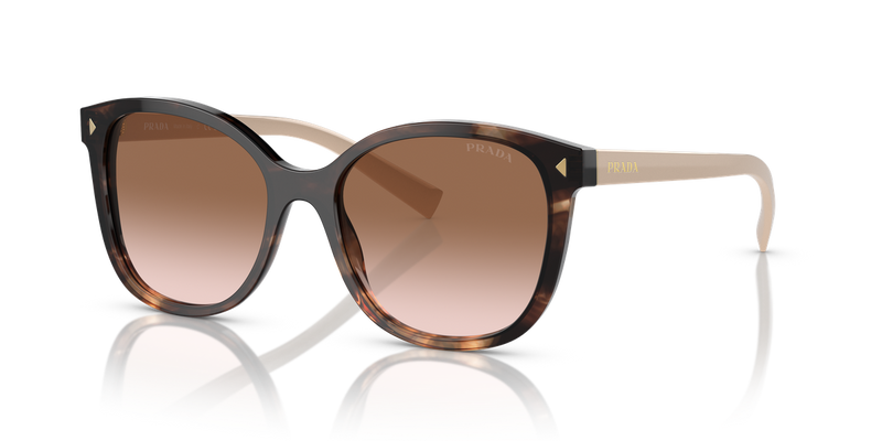 Prada PR 22ZSF in Caramel Tortoise / Brown Gradient (07R0A6) - Alternate View