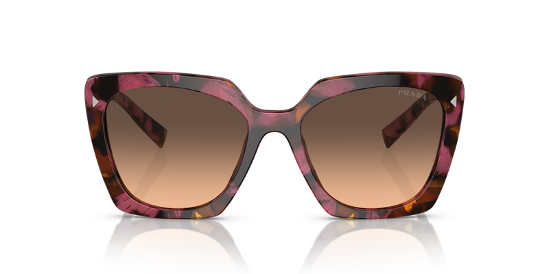 Prada PR 23ZS in Begonia Cognac Tortoise / Brown Gradient Grey (18N50C) - Alternate View