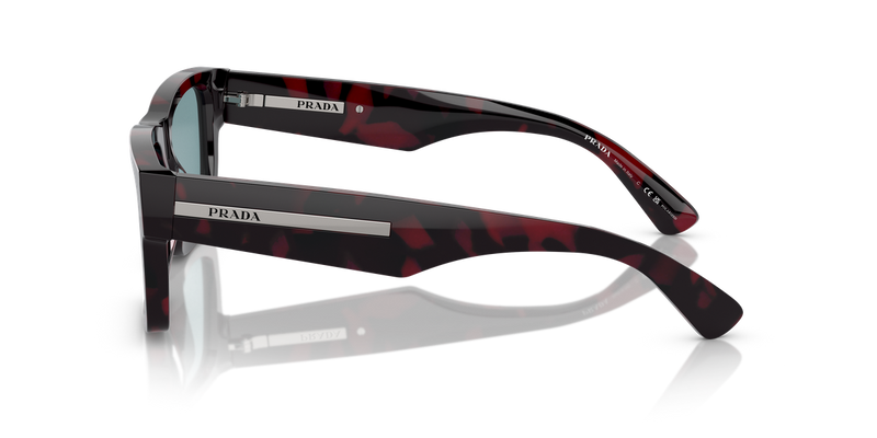 Prada PR 25ZS in Purple Tortoise / Polarized Green (18I04D) - Alternate View