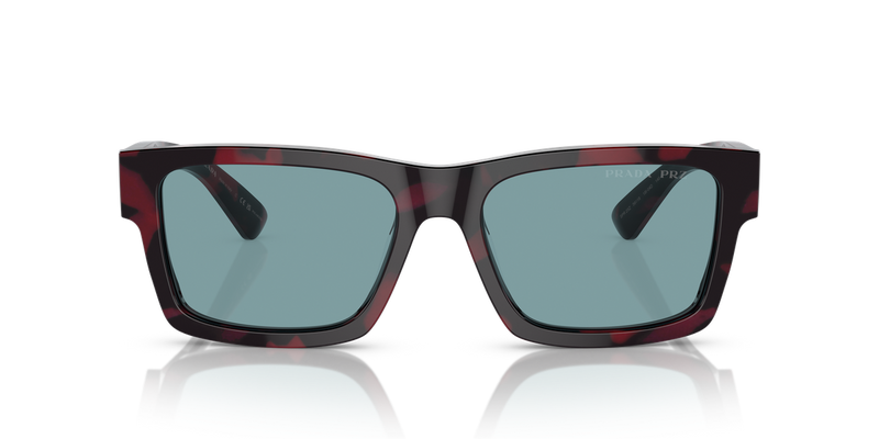 Prada PR 25ZS in Purple Tortoise / Polarized Green (18I04D) - Alternate View