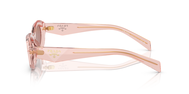 Prada PR 26ZSF in Transparent Peach / Light Brown (19Q10D) - Alternate View