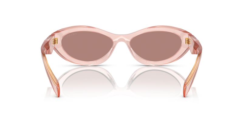 Prada PR 26ZSF in Transparent Peach / Light Brown (19Q10D) - Alternate View