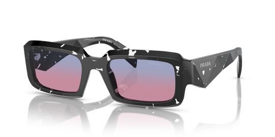 Prada PR 27ZSF - Black Crystal Tortoise / Clear Gradient Blue Gradient Magenta (15O60E)
