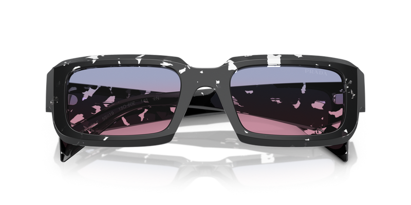 Prada PR 27ZSF in Black Crystal Tortoise - Side View