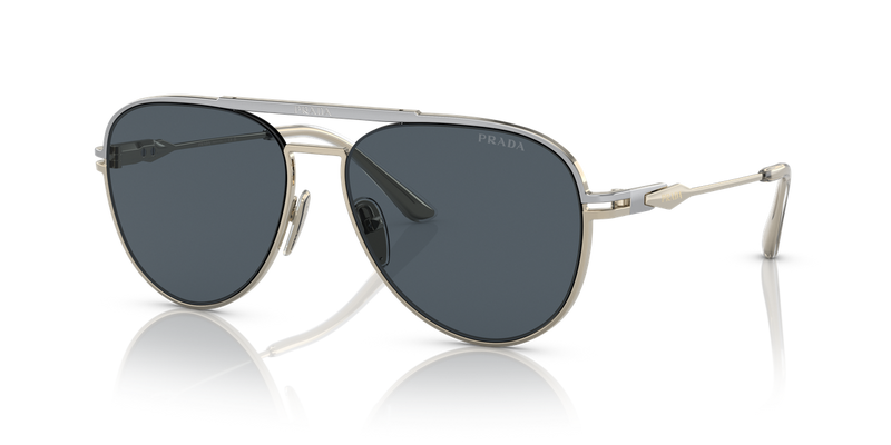 Prada PR 54ZS in Silver/Pale Gold - Front View