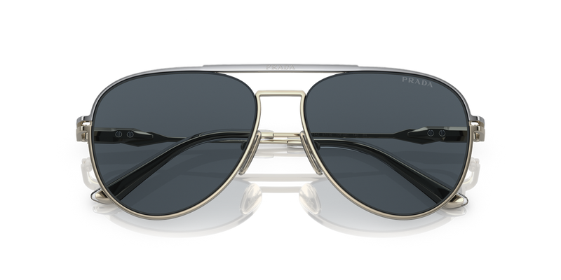 Prada PR 54ZS in Silver/Pale Gold - Side View