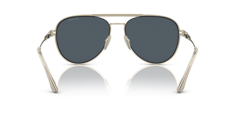Prada PR 54ZS in Silver/Pale Gold - Temple Detail